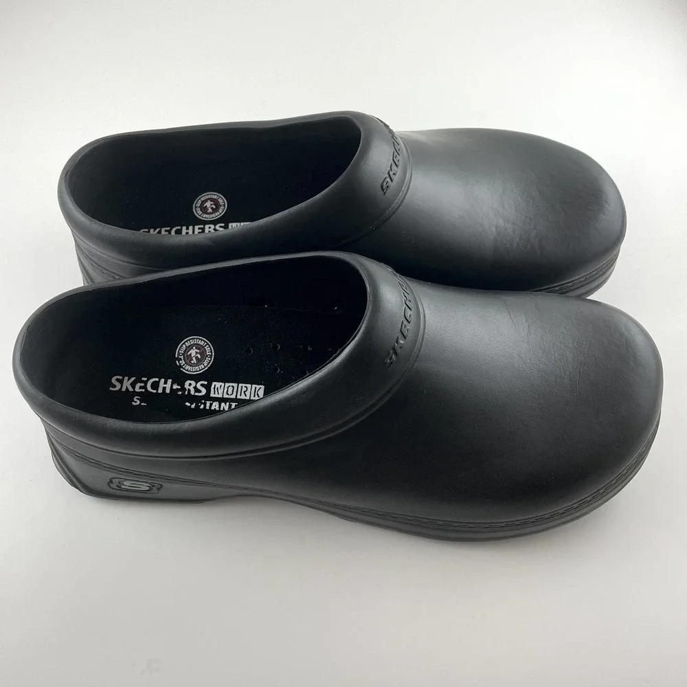 Skechers Men’s Work Slip-on Slip Resistant  Casual Clog - Picture 6 of 10